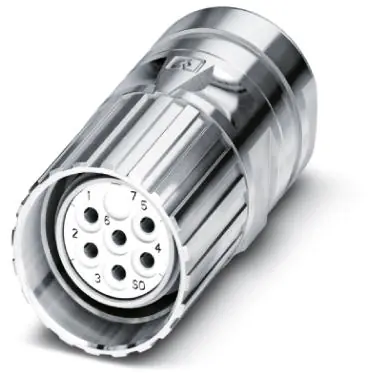 Preisreduziert Kupplung, M23, 9-polig, Lötanschluss, Schraubverriegelung, gerade, 1619742