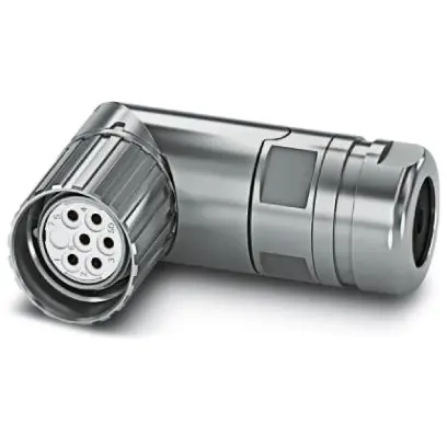 Saisonangebot Kupplung, M23, 9-polig, Crimpanschluss, Schraubverriegelung, abgewinkelt, 1620281