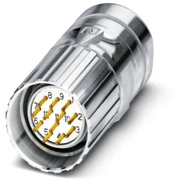 Stecker, M23, 12-polig, Lötanschluss, Schraubverriegelung, gerade, 1619709 Sofort Bestellen