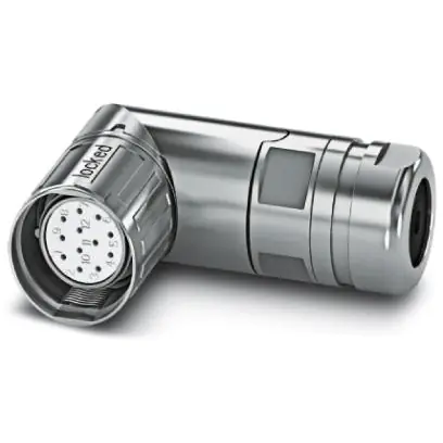Direktkauf Kupplung, M23, 12-polig, Lötanschluss, SPEEDCON-Verriegelung, abgewinkelt, 1619358