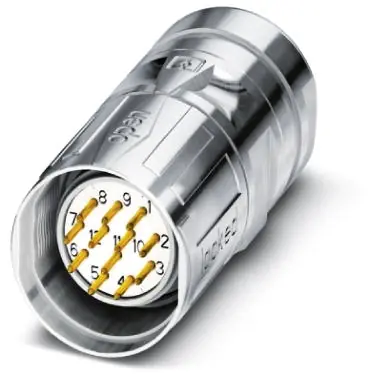 Begrenztes Angebot Stecker, M23, 16-polig, Crimpanschluss, SPEEDCON-Verriegelung, gerade, 1619484