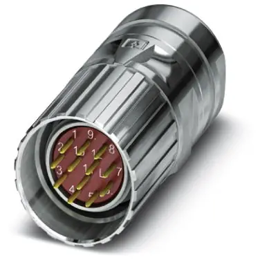 Begrenztes Angebot Stecker, M23, 17-polig, Crimpanschluss, Schraubverriegelung, gerade, 1619607