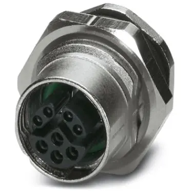 Bestpreis Einbaubuchse, M12, 8-polig, Lötanschluss, Schraubverriegelung, gerade, 1407503