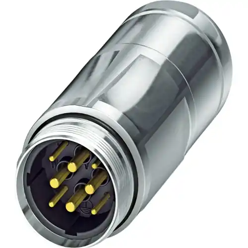 Stecker, M23, 6-polig, Crimpanschluss, Standard-/SPEEDCON-Verriegelung, gerade, 1242740 Schneller Versand