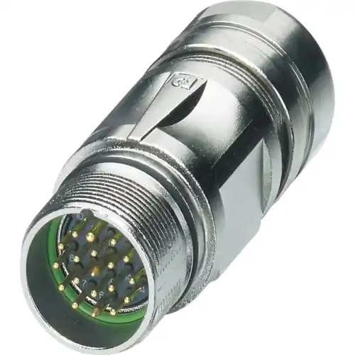 Stecker, M23, 19-polig, Crimpanschluss, Standard-/SPEEDCON-Verriegelung, gerade, 1245046 Neu