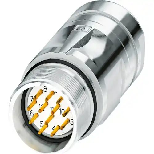 Stecker, M23, 19-polig, Lötanschluss, Standard-/SPEEDCON-Verriegelung, gerade, 1244036 Letzte Chance