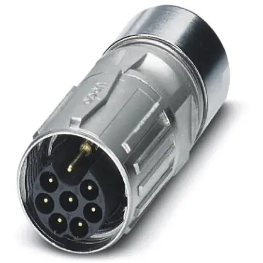 Stecker, M17, 8-polig, Crimpanschluss, SPEEDCON-Verriegelung, gerade, 1618639 Highlight