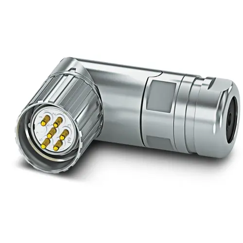 Beliebt Stecker, M23, 7-polig, Lötanschluss, Schraubverriegelung, abgewinkelt, 1244135