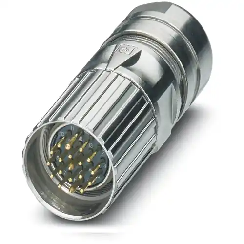 Bestseller Stecker, M23, 19-polig, Crimpanschluss, Schraubverriegelung, gerade, 1245007
