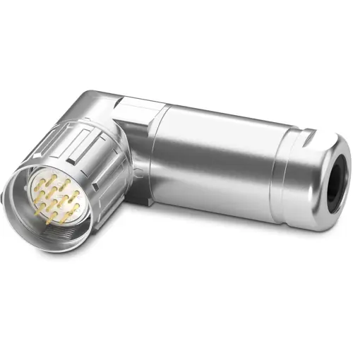 Stecker, M23, 19-polig, Crimpanschluss, SPEEDCON-Verriegelung, abgewinkelt, 1245097 Beliebt