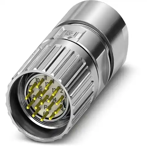 Stecker, M23, 16-polig, Lötanschluss, Schraubverriegelung, gerade, 1679684 Gratis Versand