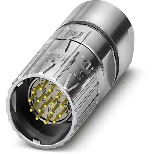 Top-Seller Stecker, M23, 16-polig, Lötanschluss, ONECLICK-Schnellverriegelung, gerade, 1679700