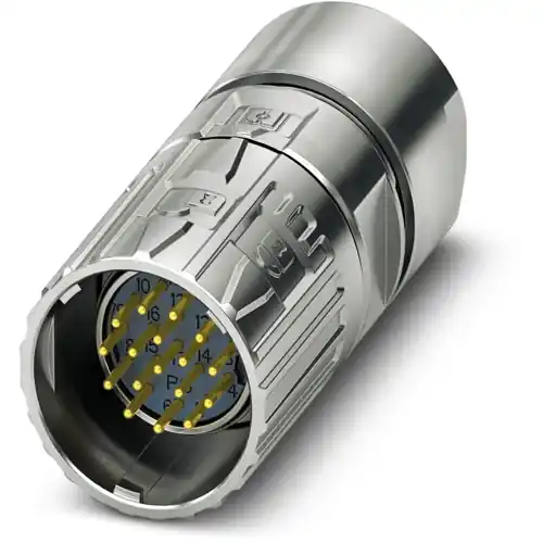 Must-Have Stecker, M23, 16-polig, Crimpanschluss, ONECLICK-Schnellverriegelung, gerade, 1681367