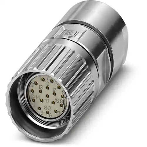 Kupplung, M23, 16-polig, Lötanschluss, Schraubverriegelung, gerade, 1679691 Jetzt Kaufen