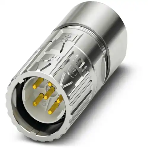 Stecker, M23, 6-polig, Crimpanschluss, ONECLICK-Schnellverriegelung, gerade, 1628871 Nur Für Kurze Zeit