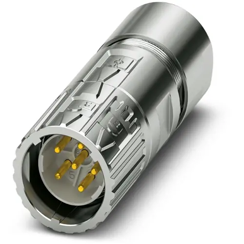 Stecker, M23, 6-polig, Crimpanschluss, ONECLICK-Schnellverriegelung, gerade, 1628852 Preis Gesenkt