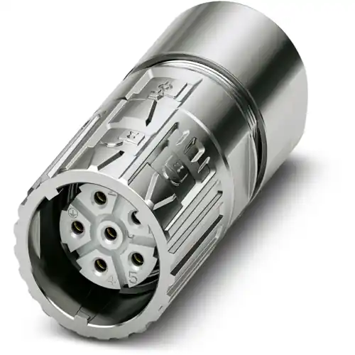 Kupplung, M23, 6-polig, Crimpanschluss, ONECLICK-Schnellverriegelung, gerade, 1628817 Top-Angebot