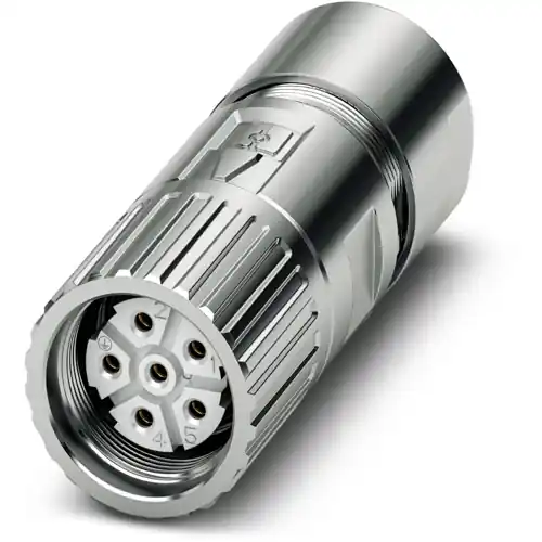 Kupplung, M23, 6-polig, Crimpanschluss, Schraubverriegelung, gerade, 1628806 Top-Angebot