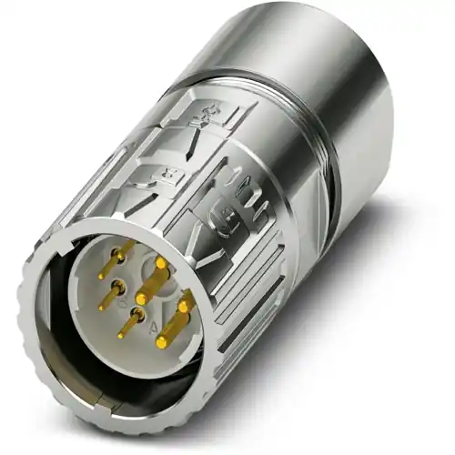 Stecker, M23, 8-polig, Crimpanschluss, ONECLICK-Schnellverriegelung, gerade, 1628867 Jetzt Kaufen