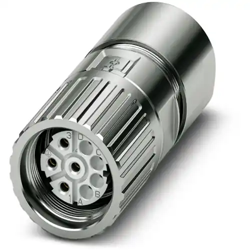 Kupplung, M23, 8-polig, Crimpanschluss, Schraubverriegelung, gerade, 1628821 Nur Für Kurze Zeit