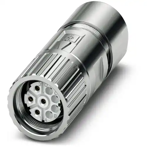 Geprüft Kupplung, M23, 8-polig, Crimpanschluss, Schraubverriegelung, gerade, 1628802