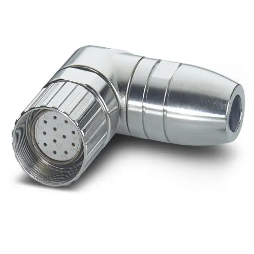 Kupplung, M23, 12-polig, Crimpanschluss, Schraubverriegelung, abgewinkelt, 1242543 Gratis Versand