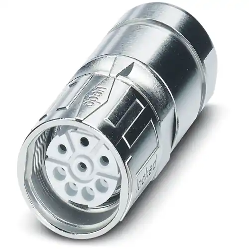 Kupplung, M23, 6-polig, Crimpanschluss, SPEEDCON-Verriegelung, gerade, 1243164 Saisonangebot