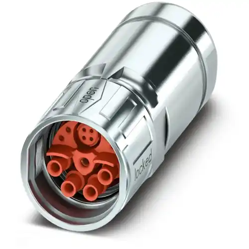 Kupplung, M23, 9-polig, Crimpanschluss, SPEEDCON-Verriegelung, gerade, 1105726 Aktuell