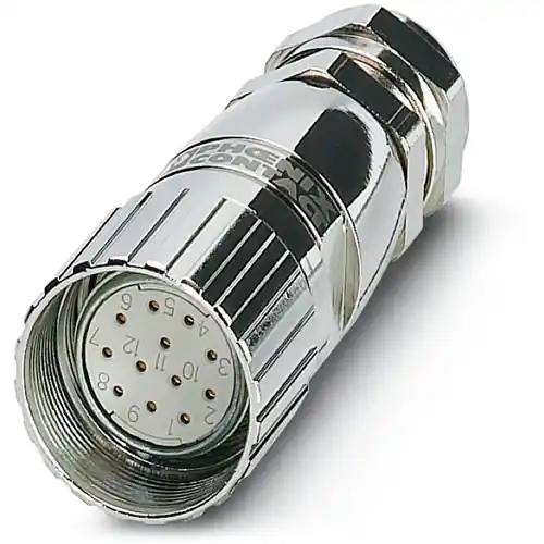 Super-Preis Kupplung, M23, 12-polig, Lötanschluss, gerade, 1237970