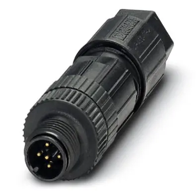 Top-Angebot Stecker, M12, 5-polig, Push-in, Schraubverriegelung, gerade, 1424686