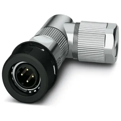 Kracherpreis Stecker, M12, 4-polig, Crimpanschluss, Push-Pull, abgewinkelt, 1021831