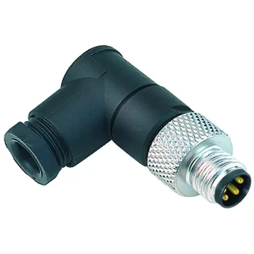 Stecker, M8, 3-polig, Lötanschluss, Schraubverriegelung, abgewinkelt, 99 3385 00 03 Begrenztes Angebot