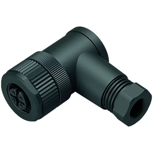 Kupplung, M12, 4-polig, Schraubanschluss, Schraubverriegelung, abgewinkelt, 99 0430 00 04 Billig