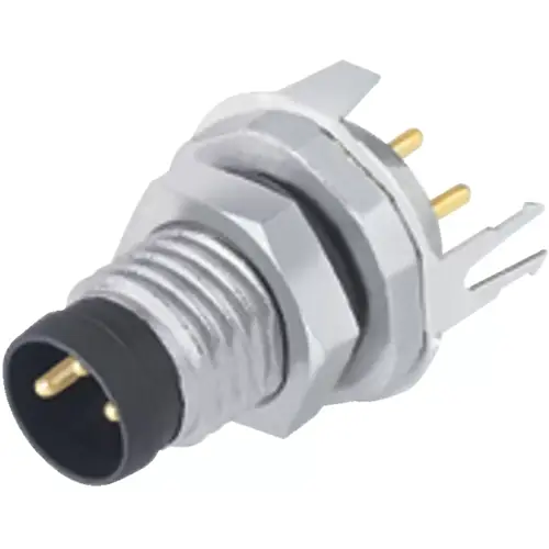 Einbaustecker, M8, 3-polig, THT, Snap-in/Schraubverriegelung, gerade, 86 6319 1120 00003 Echt