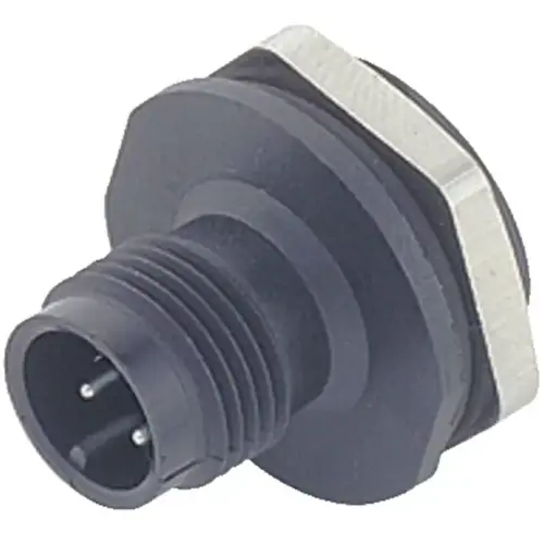 Einbaustecker, M12, 4-polig, Lötanschluss, Schraubverriegelung, gerade, 09 0435 87 04 Letzte Chance