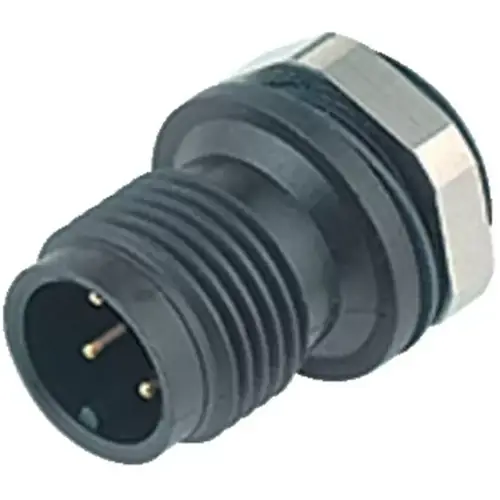 Letzte Chance Einbaustecker, M12, 4-polig, Lötanschluss, Schraubverriegelung, gerade, 09 0431 81 04