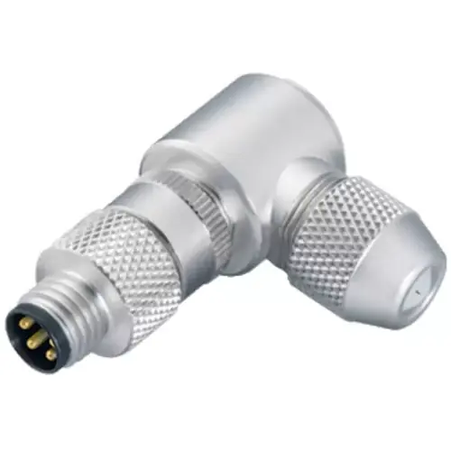 Sonderangebot Stecker, M8, 4-polig, Lötanschluss, Schraubverriegelung, abgewinkelt, 99 3367 00 04