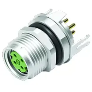 Einbaubuchse, M8, 4-polig, THT, Schraubverriegelung, gerade, 86 6620 1120 00404 Mega-Angebot