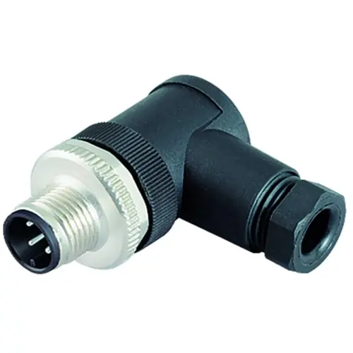 Stecker, M12, 4-polig, Schraubanschluss, Schraubverriegelung, abgewinkelt, 99 0429 52 04 Neu Im Sortiment