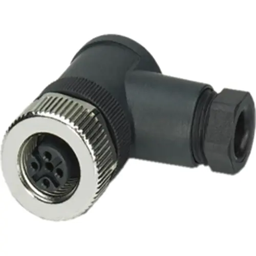 Kupplung, M12, 4-polig, Schraubanschluss, Schraubverriegelung, abgewinkelt, 1681143 Meistverkauft
