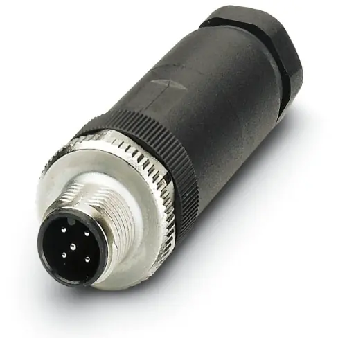 Stecker, M12, 5-polig, Schraubanschluss, Schraubverriegelung, gerade, 1681460 Nur Heute
