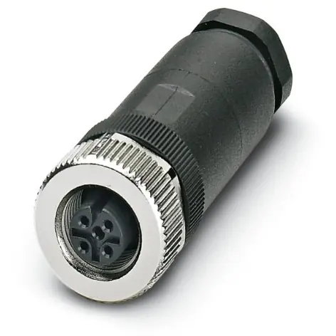 Kupplung, M12, 5-polig, Schraubanschluss, Schraubverriegelung, gerade, 1681486 Geprüft