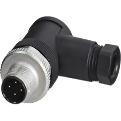 Neuheit Stecker, M12, 5-polig, Schraubanschluss, Schraubverriegelung, abgewinkelt, 1681473