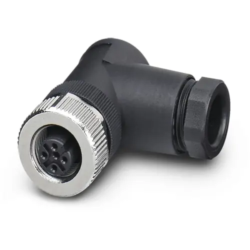 Kupplung, M12, 5-polig, Schraubanschluss, Schraubverriegelung, abgewinkelt, 1681499 Saisonangebot