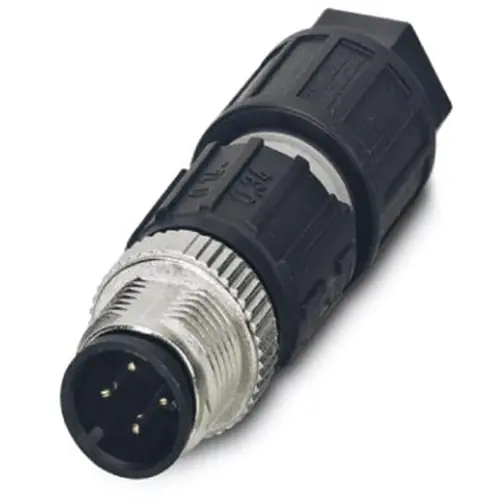 Finale Aktion Stecker, M12, 4-polig, Schneidklemmanschluss, Schraubverriegelung, gerade, 1641785