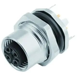 Super-Preis Einbaubuchse, M12, 4-polig, THT, Schraubverriegelung, gerade, 86 0536 1120 00404