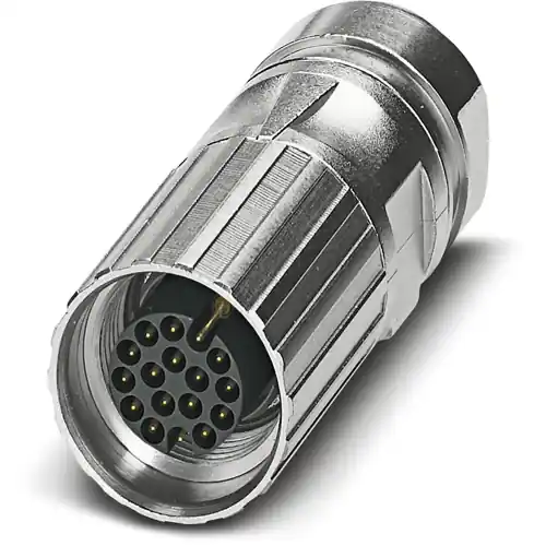 Preisknaller Stecker, M17, 17-polig, Crimpanschluss, Schraubverriegelung, gerade, 1242316