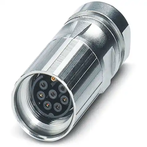 Kupplung, M17, 8-polig, Crimpanschluss, Schraubverriegelung, gerade, 1245241 Sichere Zahlung