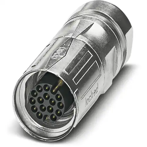 Stecker, M17, 17-polig, Crimpanschluss, SPEEDCON-Verriegelung, gerade, 1242317 Markenware