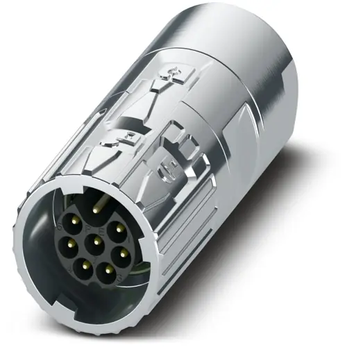 Kostenloser Versand Stecker, M17, 8-polig, Crimpanschluss, ONECLICK-Schnellverriegelung, gerade, 1628985